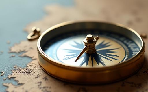 A compass pointing towards new opportunities.