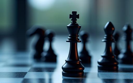 A chessboard representing strategic thinking.